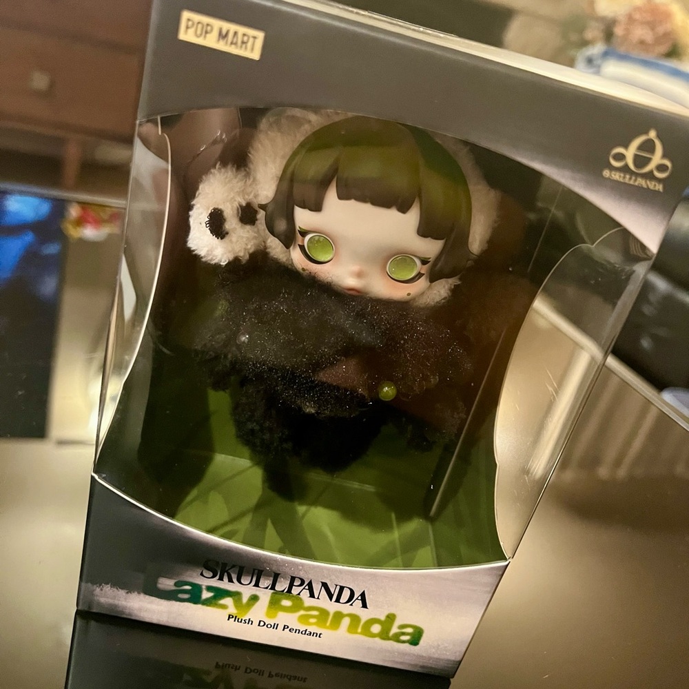 Skullpanda Lazy Panda Plush Doll Pendant - Picture 2 of 11
